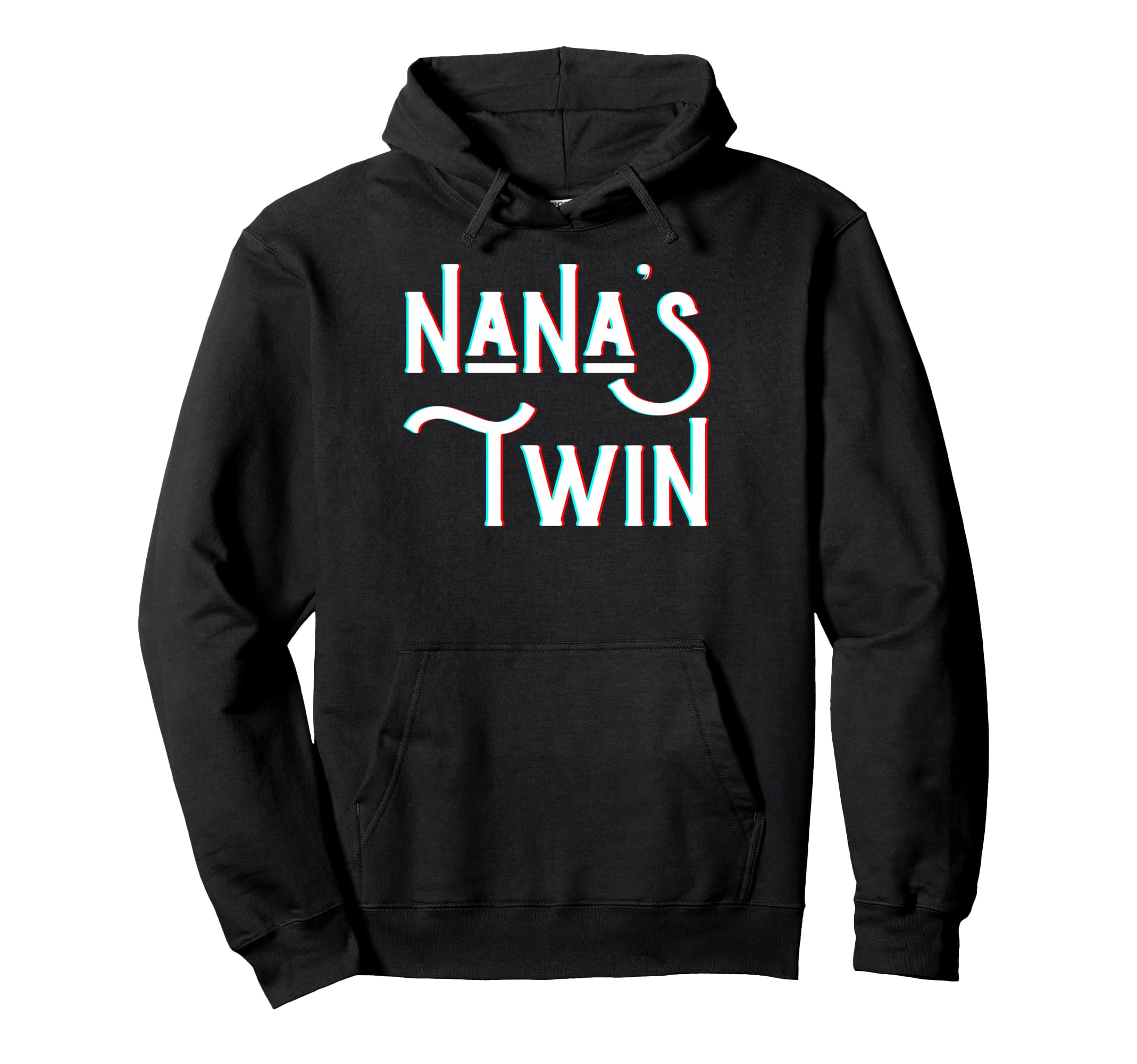 Nanas Twin Funny Nana Grandma Son Hoodie - Minimalist Print for Adults - T-Shirt, Sweatshirt, Hoodie