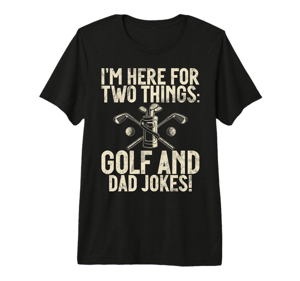 Golf And Dad Jokes Golf Dad Tri Blend T-Shirt - Minimalist Print for Adults - T-Shirt, Sweatshirt, Hoodie