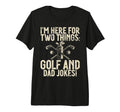 Golf And Dad Jokes Golf Dad Tri Blend T-Shirt - Minimalist Print for Adults - T-Shirt, Sweatshirt, Hoodie