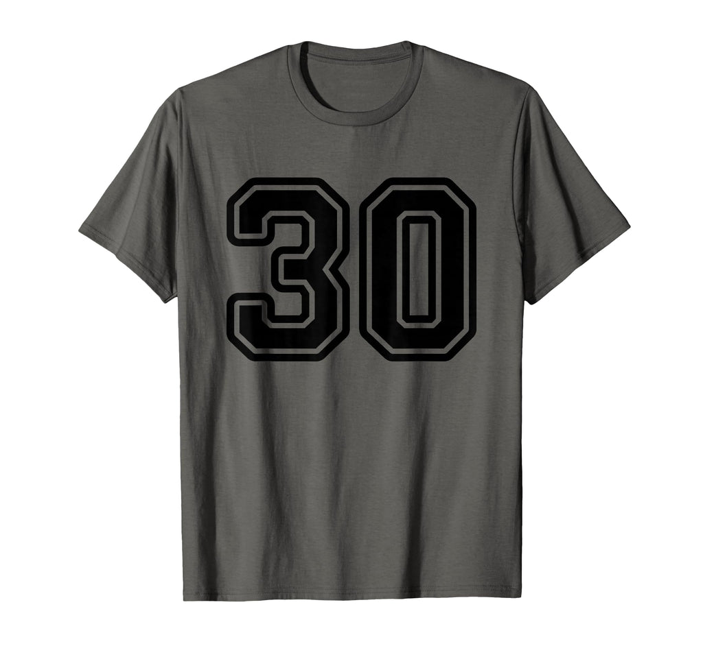 Number 30 Black Sport Varsity Number 30 T-Shirt - Trendy Graphic Unisex - T-Shirt, Sweatshirt, Hoodie