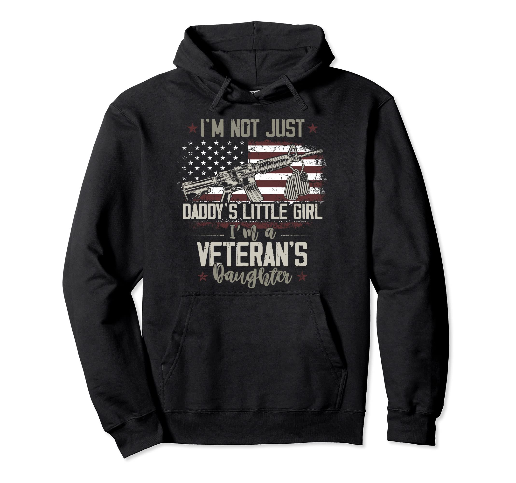 Im Not Just Daddys Little Veterans Hoodie - Minimalist Print Unisex - T-Shirt, Sweatshirt, Hoodie
