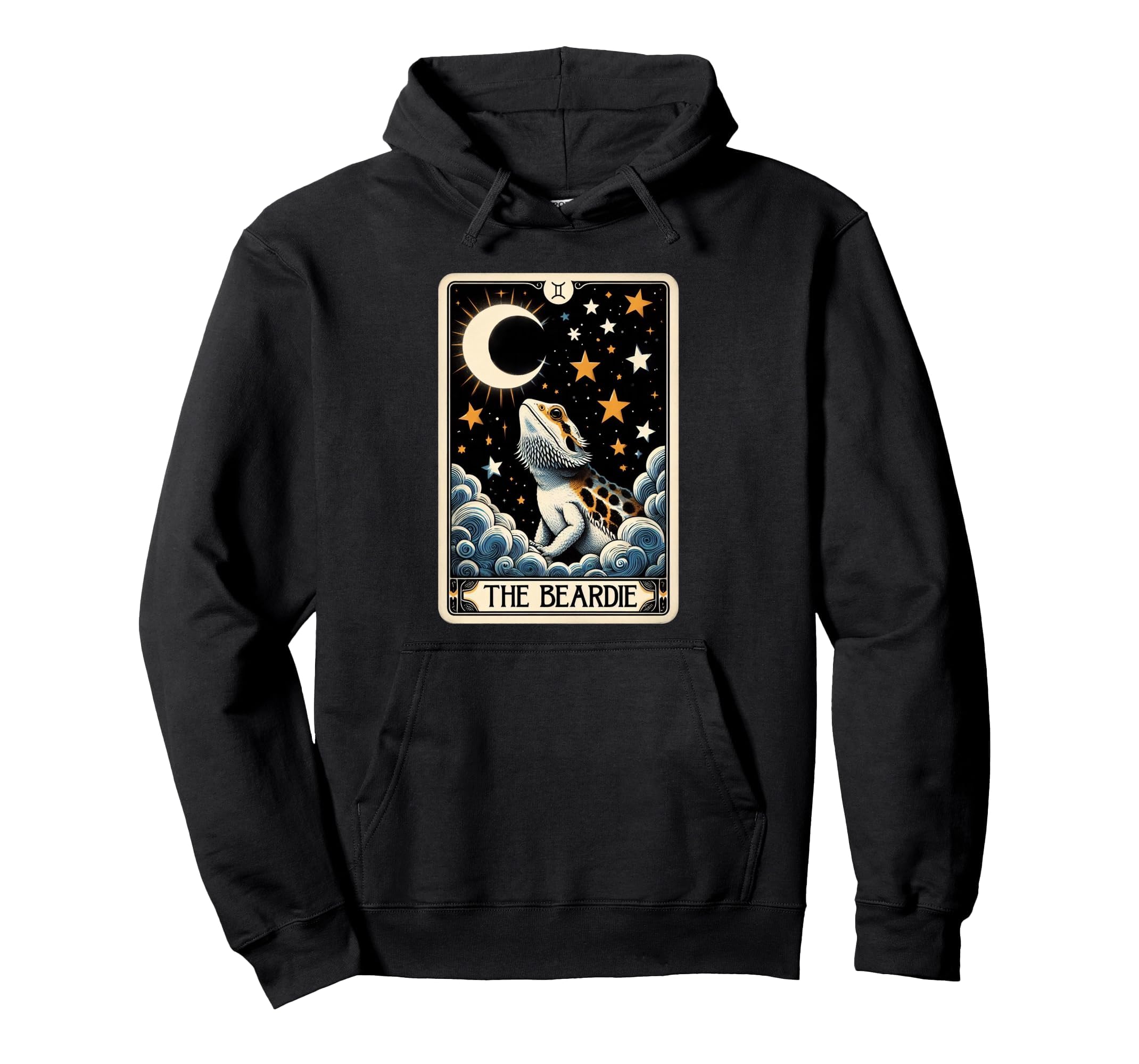 Bearded Dragon Tarot Card Beardie Mom Hoodie - Fun Novelty Design Unisex - T-Shirt, Sweatshirt, Hoodie