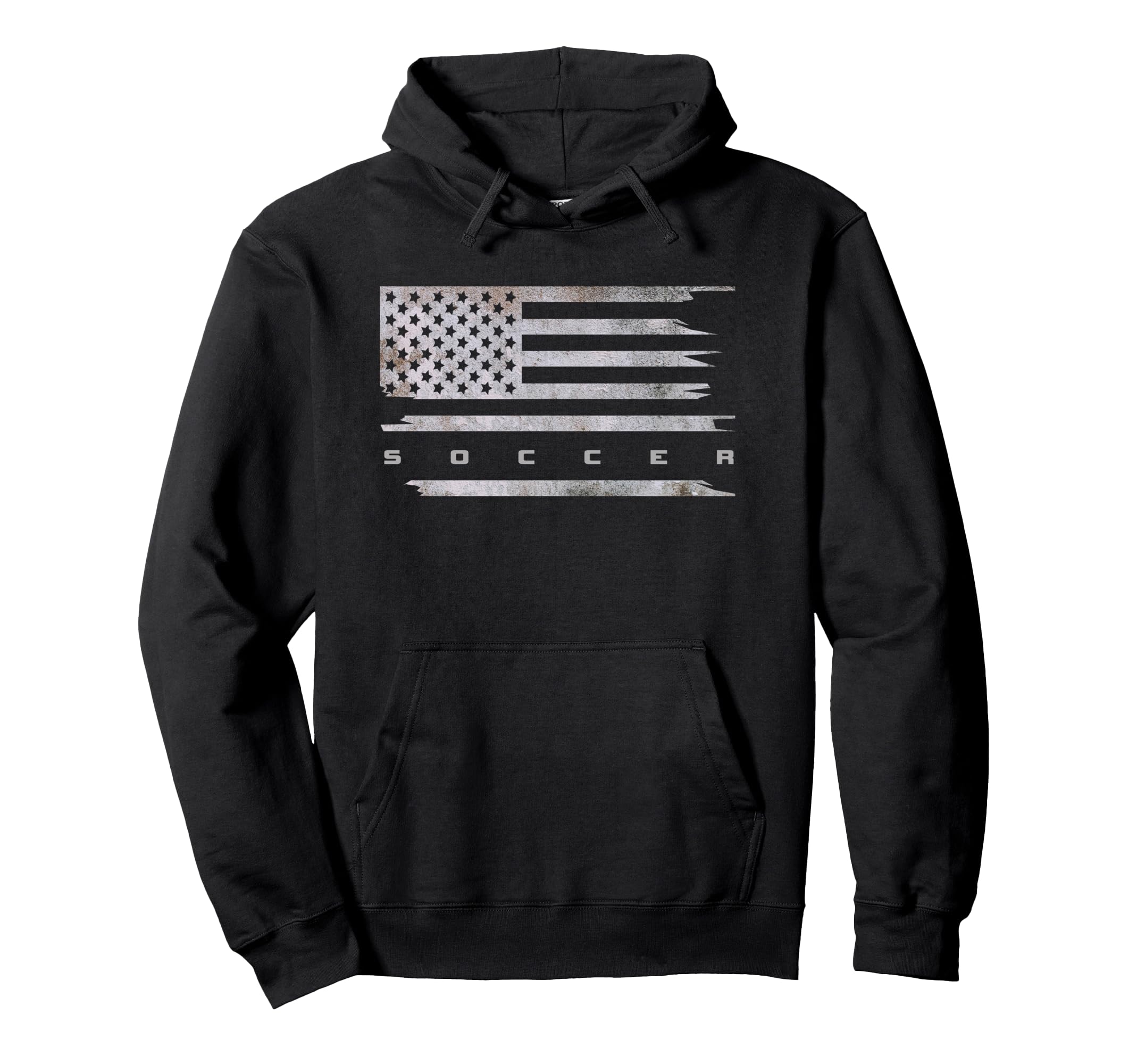 American Flag Soccer Soccer Hoodie - Casual Everyday Wear for Adults - T-Shirt, Sweatshirt, Hoodie