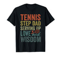 Fathers Day Stepdad Tennis Tennis Step Dad T-Shirt - Unique Graphic Unisex - T-Shirt, Sweatshirt, Hoodie