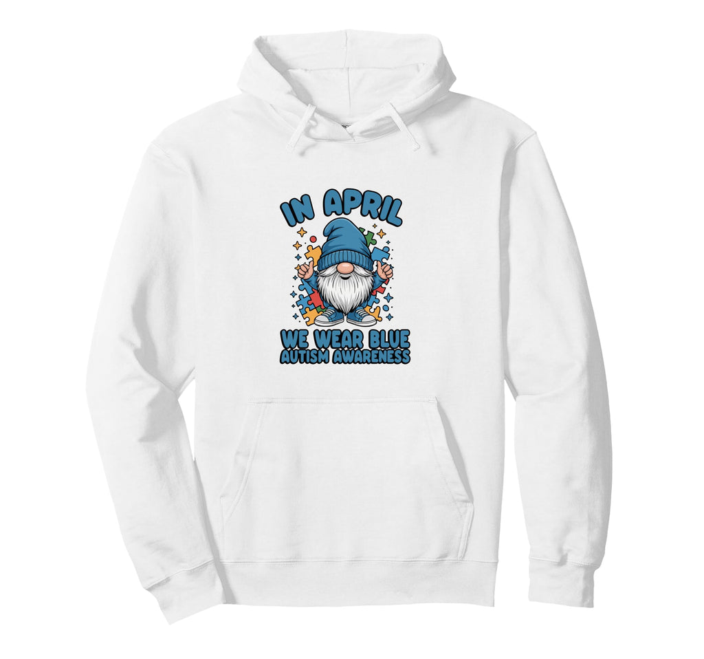 Slp Ot Teacher April Wear Blue Autism Gnome Hoodie - Unique Graphic Unisex - T-Shirt, Sweatshirt, Hoodie