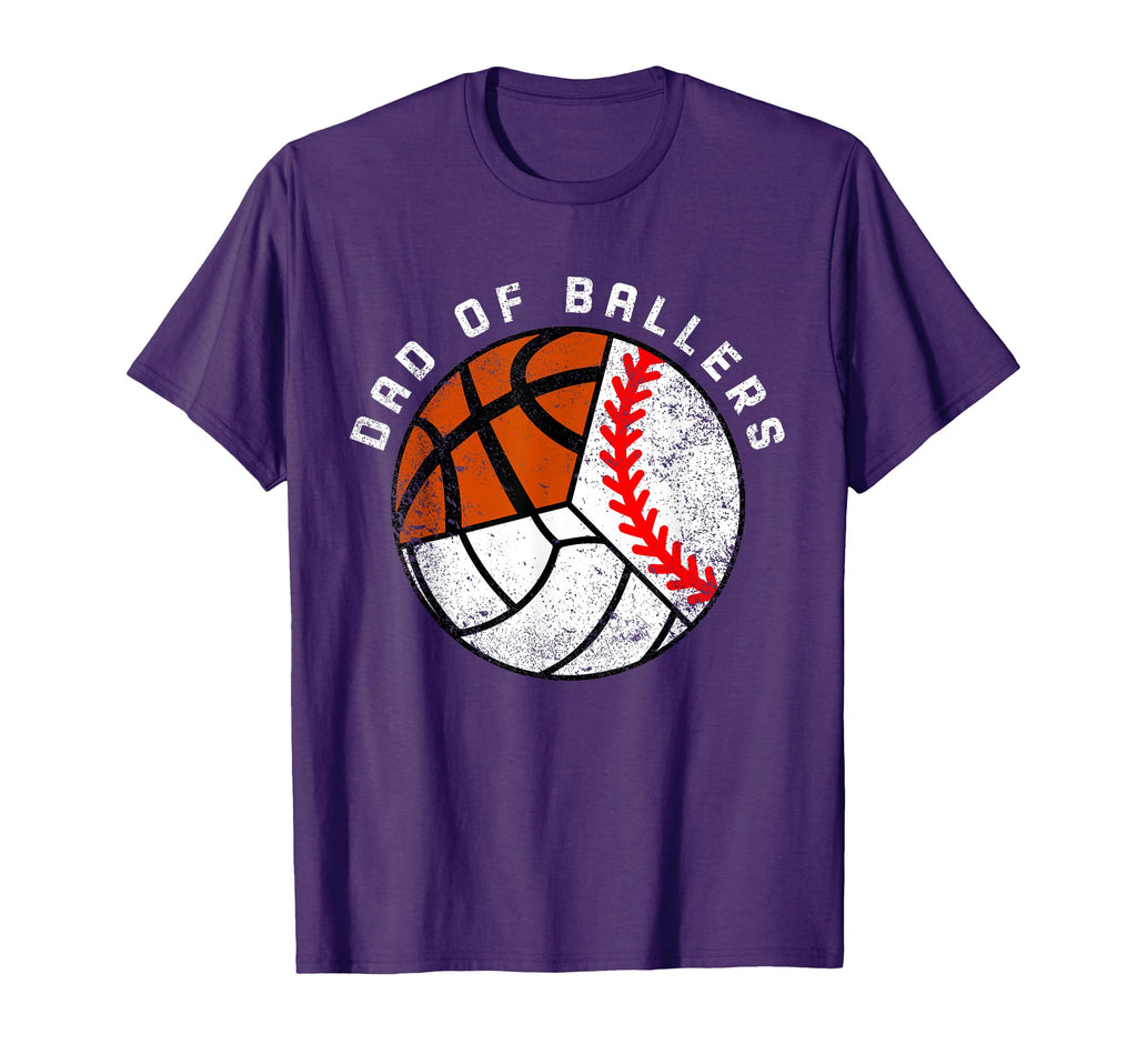 Dad Ballers Funny Baseball T-Shirt - Fun Novelty Design Men Women - T-Shirt, Sweatshirt, Hoodie