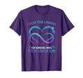 I Wear Teal And Purple Someone I Miss T-Shirt - Fun Novelty Design Unisex - T-Shirt, Sweatshirt, Hoodie