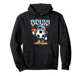 Soccer Ball Bruh Ice Cream Drip Funny Hoodie - Unique Graphic for Adults - T-Shirt, Sweatshirt, Hoodie