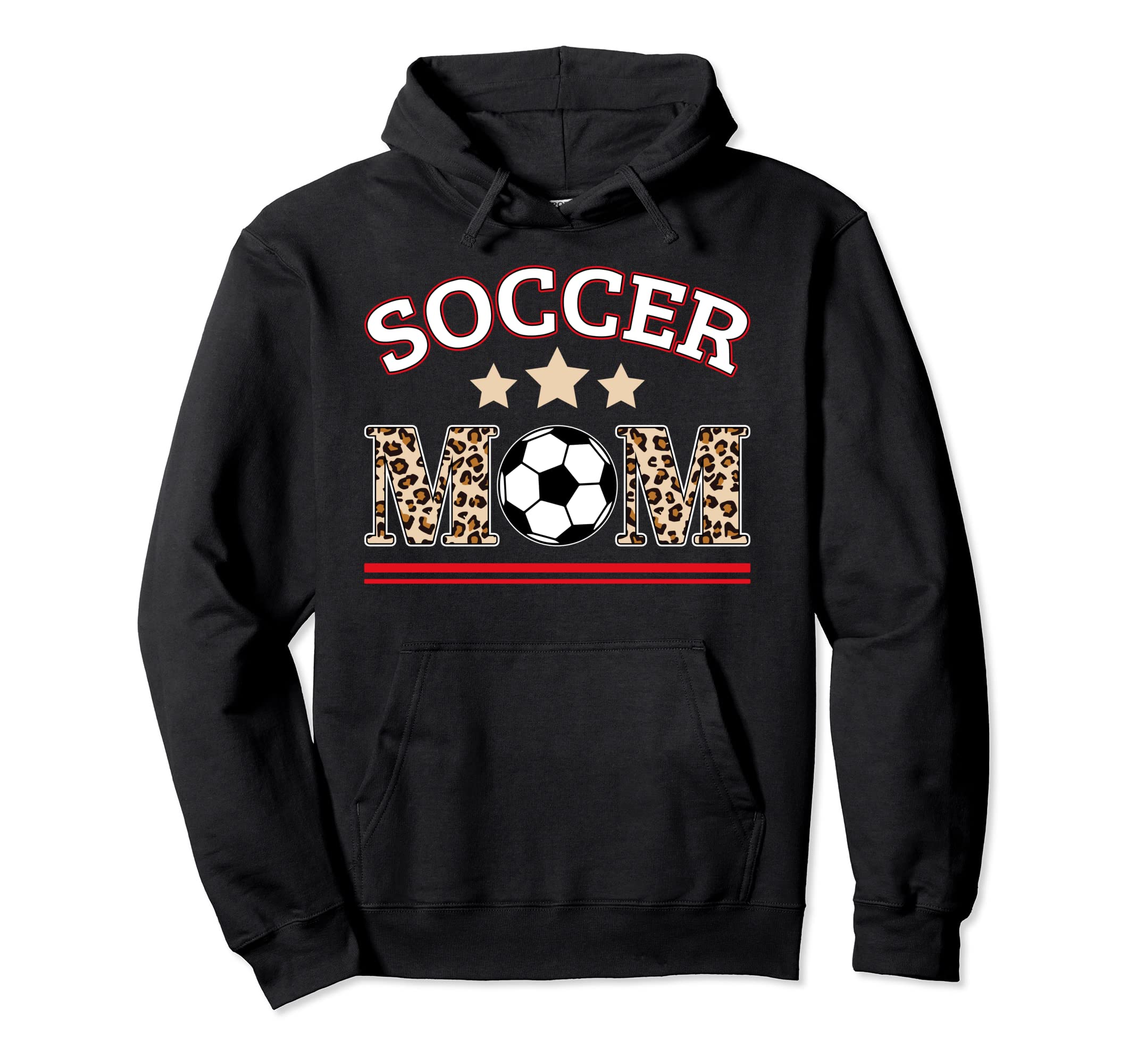 Funny Soccer Mom Leopard Cheetah Hoodie - Minimalist Print for Adults - T-Shirt, Sweatshirt, Hoodie