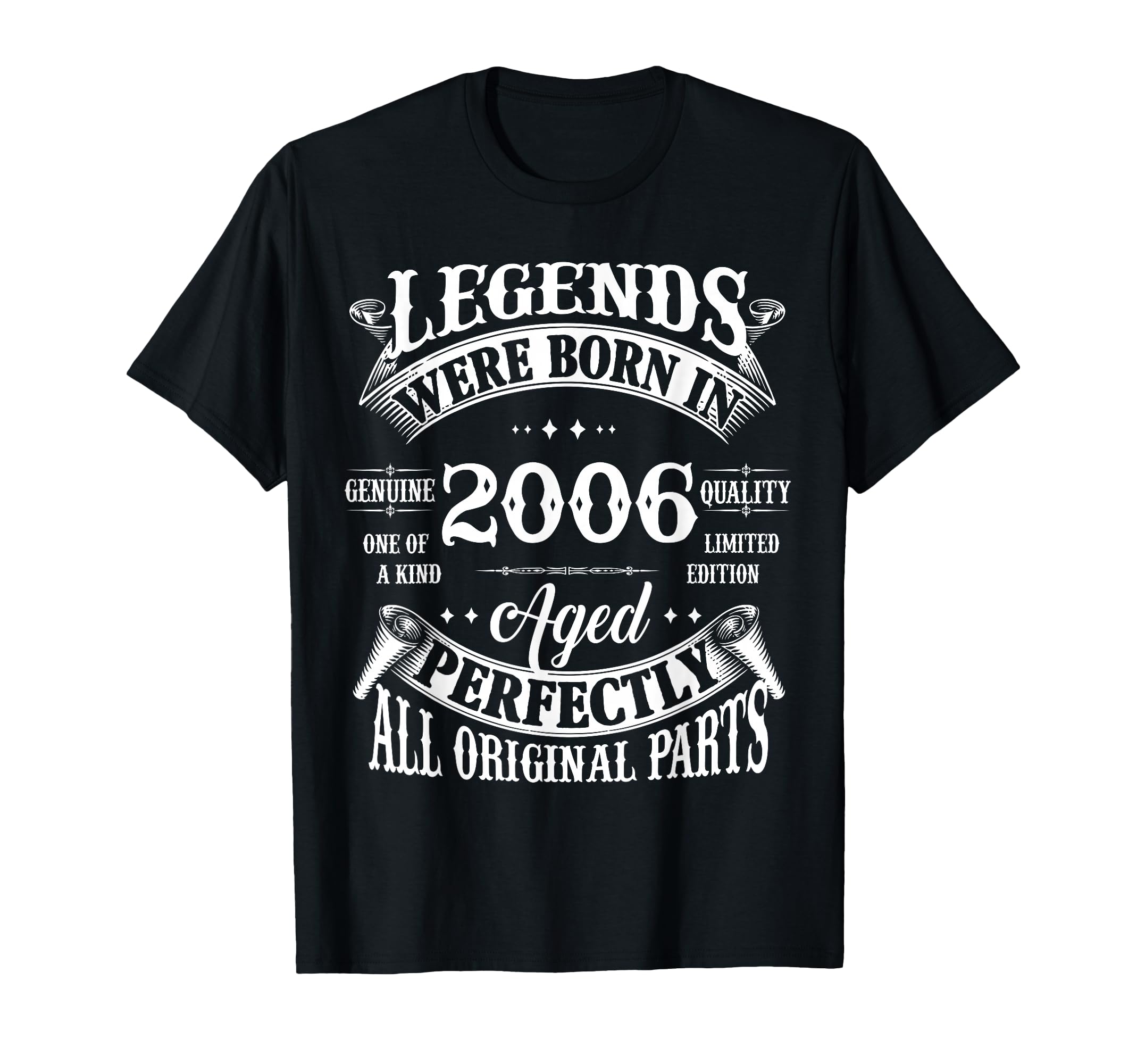 20Th Birthday Gift Legends Born 2006 T-Shirt - Unique Graphic for Adults - T-Shirt, Sweatshirt, Hoodie