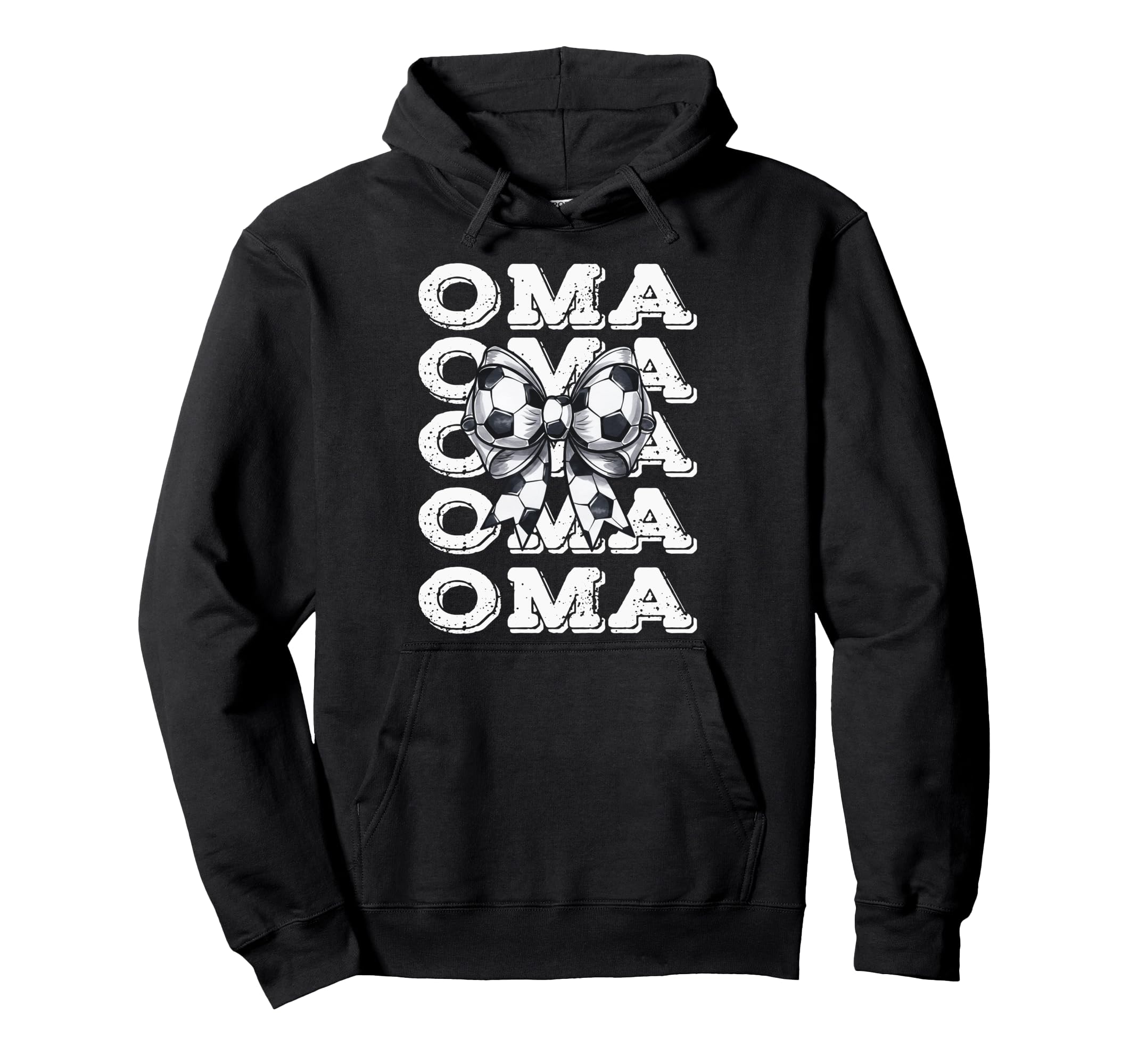 Coquette Soccer Oma Matching Family Bow Hoodie - Novelty Apparel Unisex - T-Shirt, Sweatshirt, Hoodie
