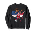 Usa Soccer Dab Patriotic T-Shirt - Graphic Print Men Women - T-Shirt, Sweatshirt, Hoodie