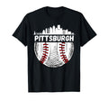 Pittsburgh Baseball Skyline T-Shirt - Custom Art Print for Adults - T-Shirt, Sweatshirt, Hoodie
