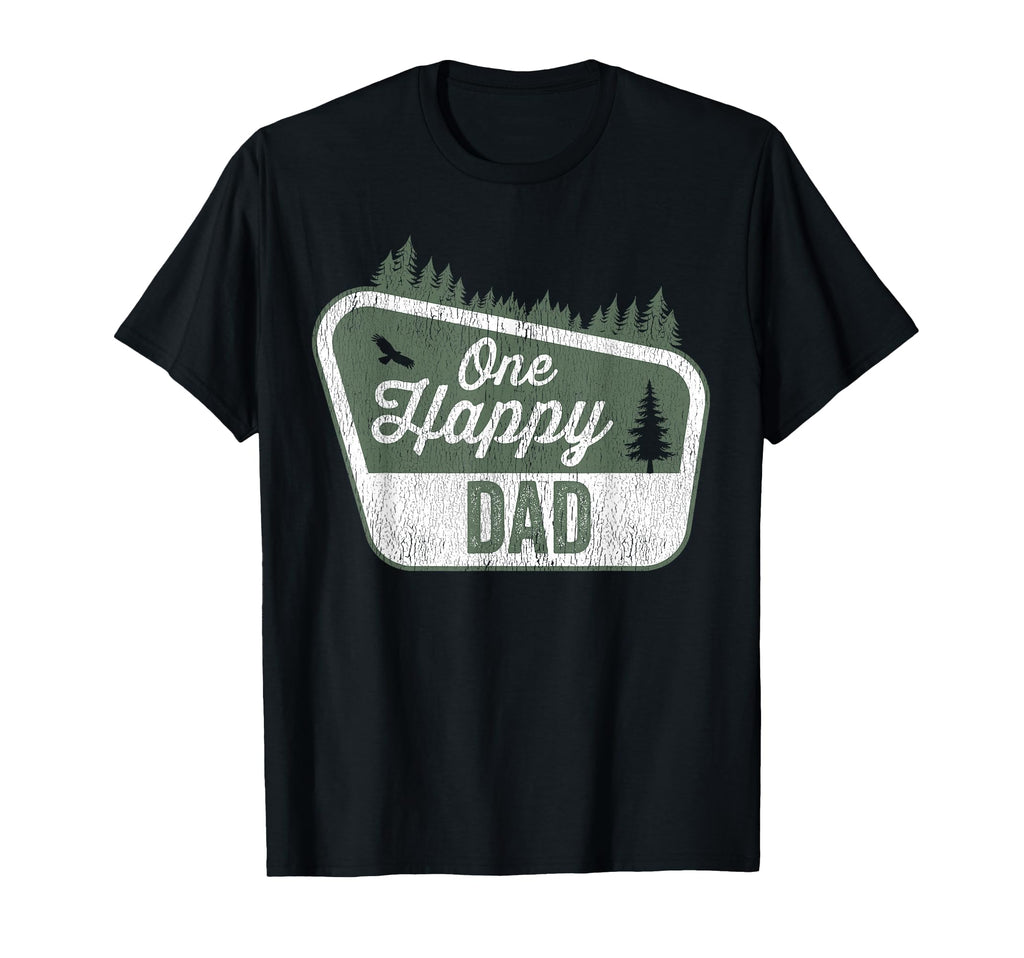 One Happy Dad Matching Family Birthday T-Shirt - Aesthetic Graphic Unisex - T-Shirt, Sweatshirt, Hoodie