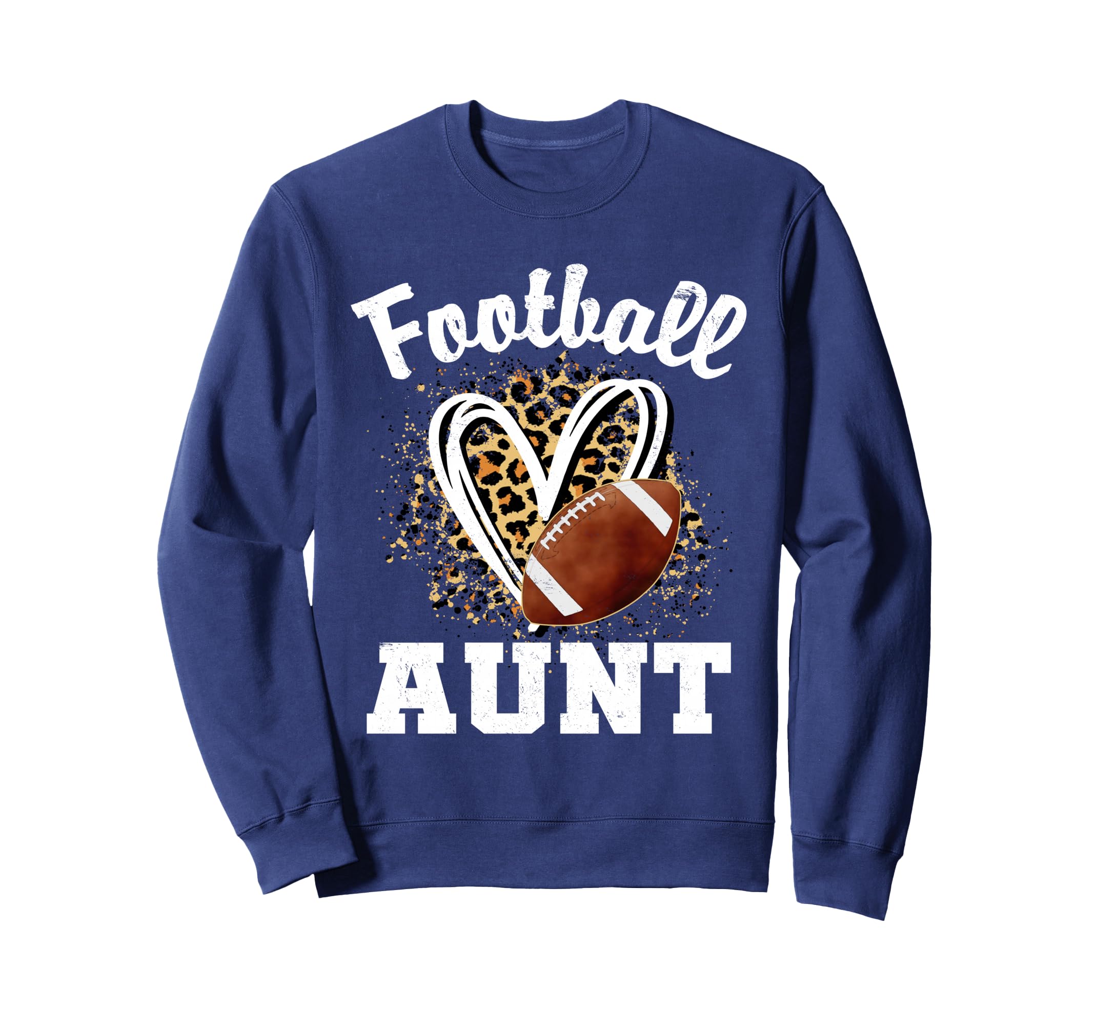 Leopard Heart American Football Hoodie - Aesthetic Graphic for Adults - T-Shirt, Sweatshirt, Hoodie