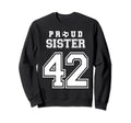 Number 42 Custom Proud Soccer Futbol Sweatshirt - Graphic Print for Adults - T-Shirt, Sweatshirt, Hoodie