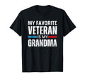 My Favorite Veteran Is My Grandma T T-Shirt - Custom Art Print for Adults - T-Shirt, Sweatshirt, Hoodie