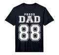 Number 88 Custom Proud Soccer Futbol T-Shirt - Fun Novelty Design Unisex - T-Shirt, Sweatshirt, Hoodie