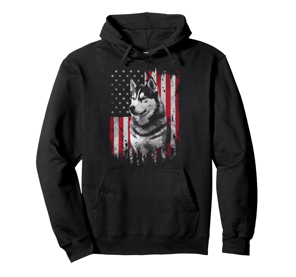 Siberian Husky Dog Dad Mom America 4Th July Hoodie - Trendy Graphic Unisex - T-Shirt, Sweatshirt, Hoodie