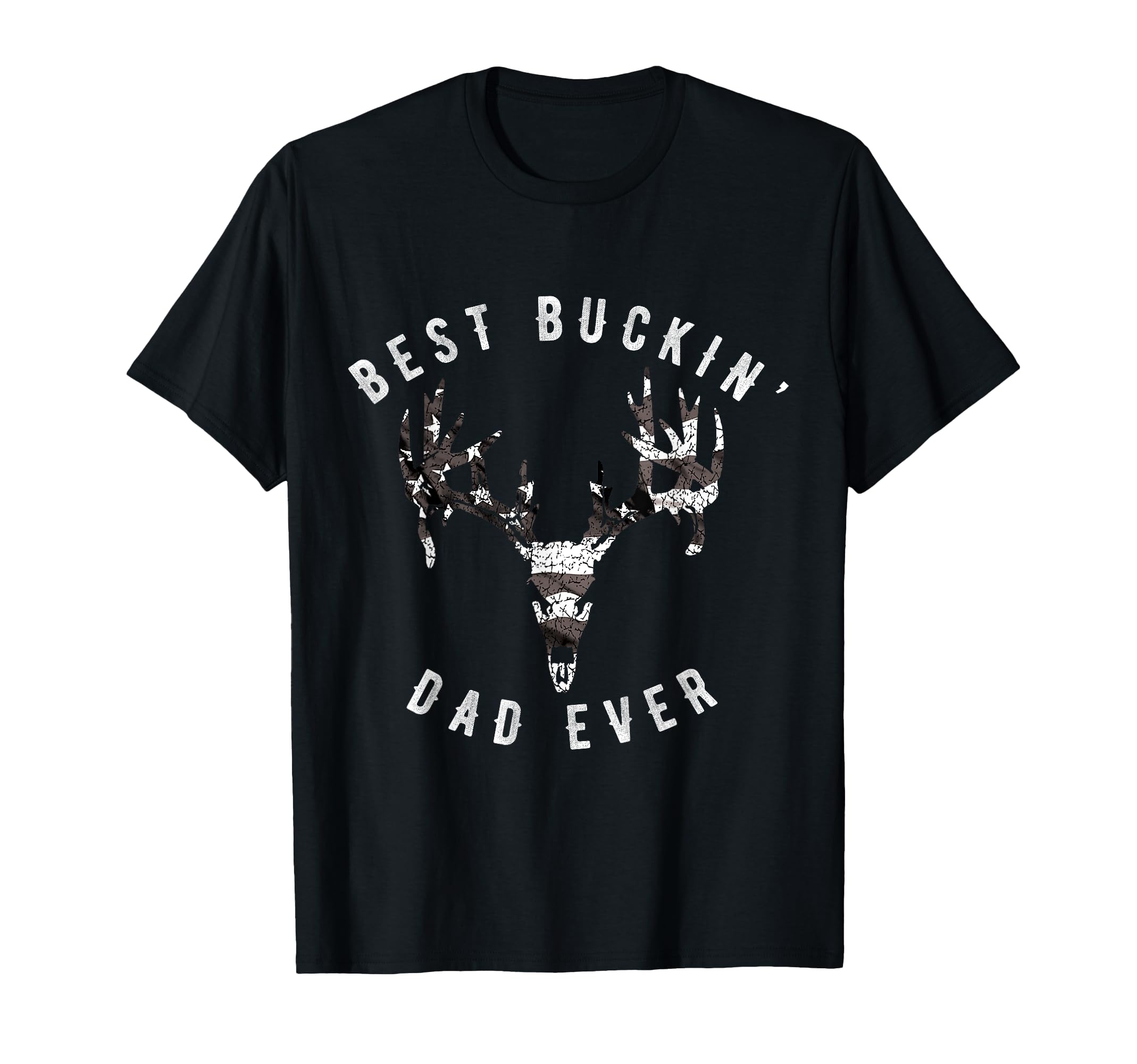American Best Buckin Dad Ever Distressed T-Shirt - Streetwear Style Unisex - T-Shirt, Sweatshirt, Hoodie