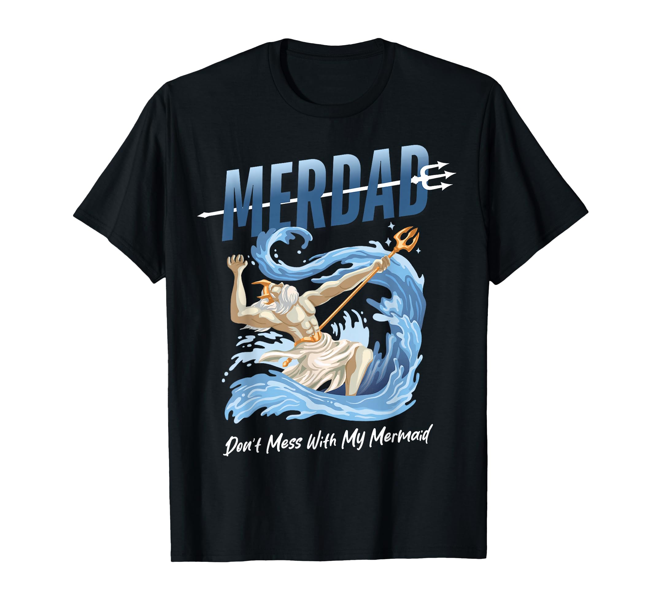 Mermaid Daddy Funny Family Matching T-Shirt - Minimalist Print Men Women - T-Shirt, Sweatshirt, Hoodie