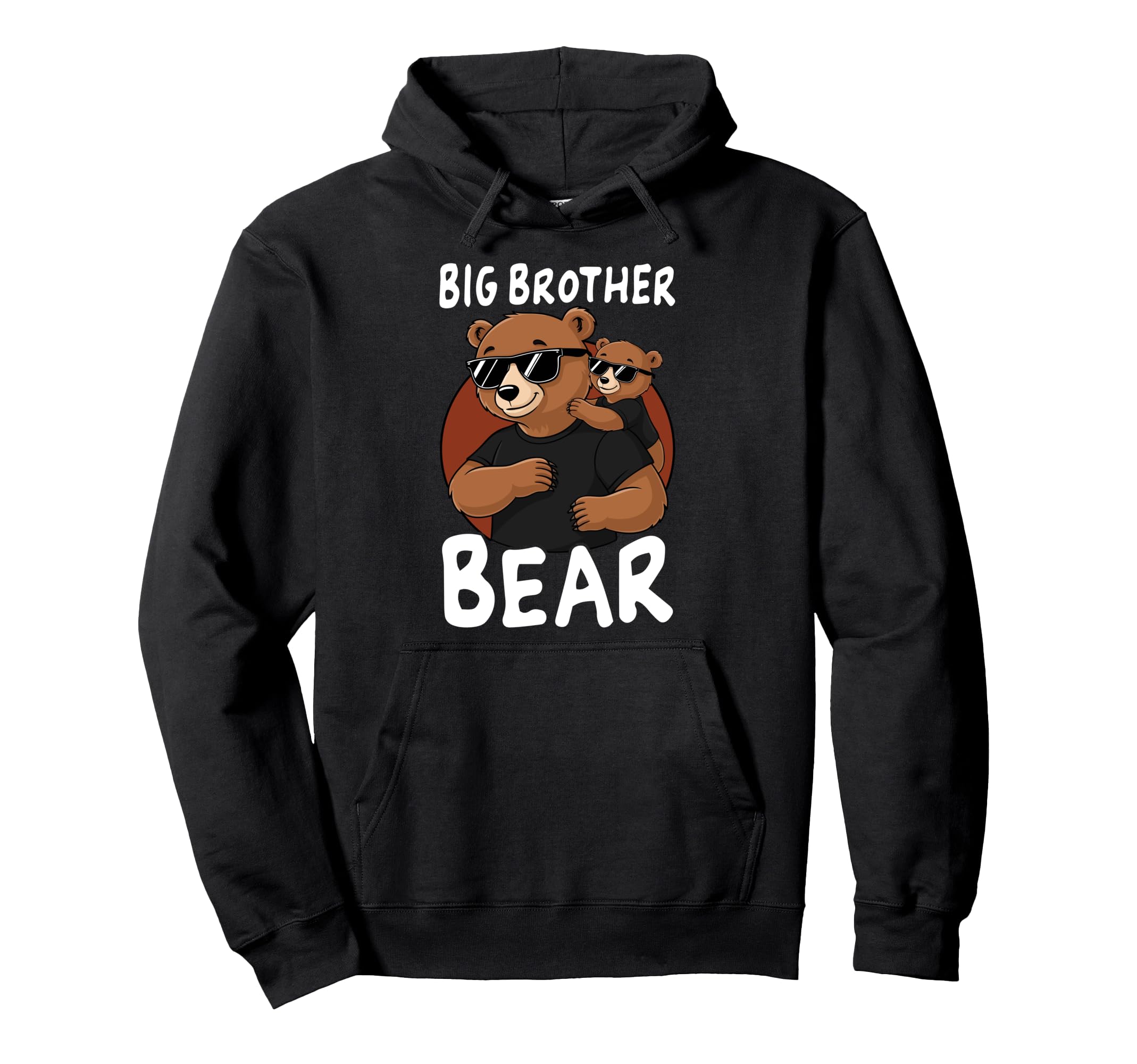 Big Brother Bear Family Bears Hoodie - Minimalist Print Unisex - T-Shirt, Sweatshirt, Hoodie