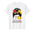 Kinda Busy Raising Ballers Messy Bun T-Shirt - Minimalist Print Unisex - T-Shirt, Sweatshirt, Hoodie