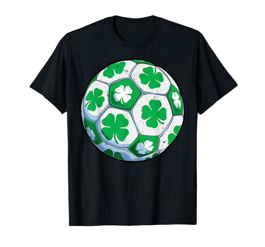Soccer Ball Shamrock St Patricks Day T-Shirt - Trendy Graphic for Adults - T-Shirt, Sweatshirt, Hoodie