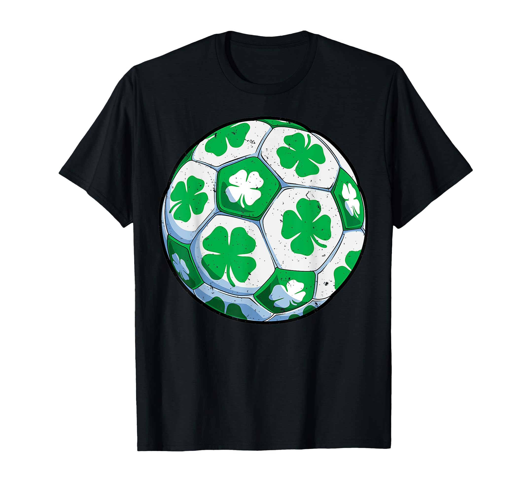 Soccer Ball Shamrock St Patricks Day T-Shirt - Trendy Graphic for Adults - T-Shirt, Sweatshirt, Hoodie
