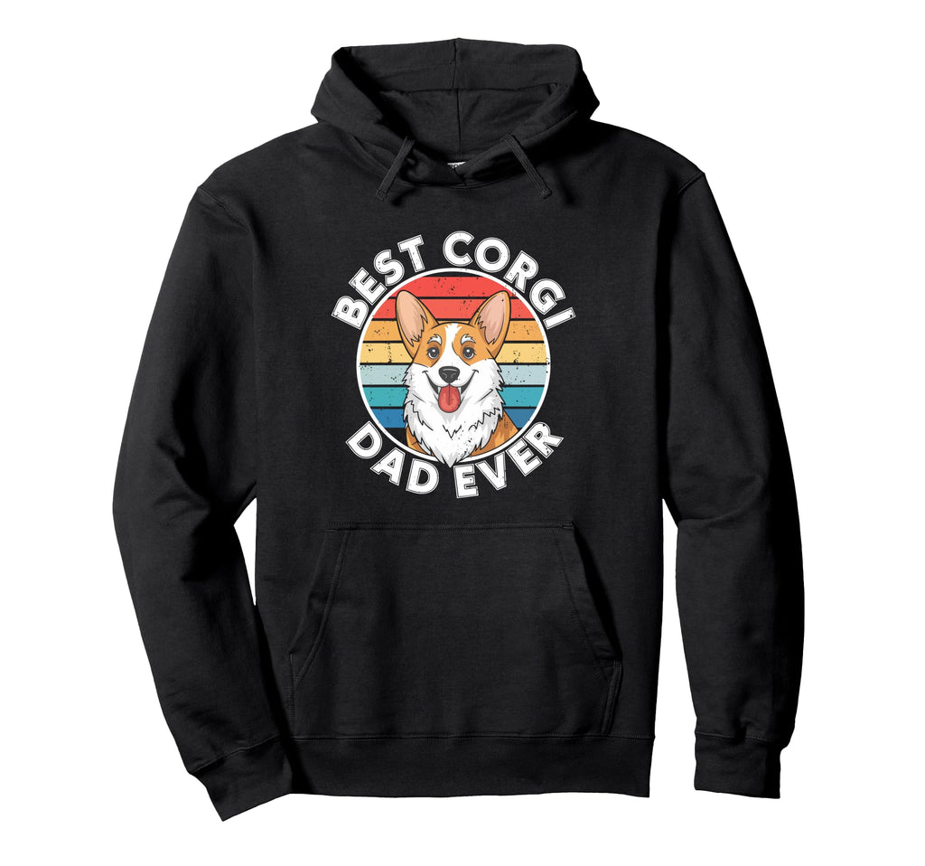 Best Corgi Dad Ever Daddy Dog Lover Hoodie - Aesthetic Graphic Men Women - T-Shirt, Sweatshirt, Hoodie