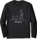 Peace Minimalist Zen Art Walk for Monks with Aloka - Adult & Kids T-Shirts, Sweatshirts & Hoodies apparel design preview 1
