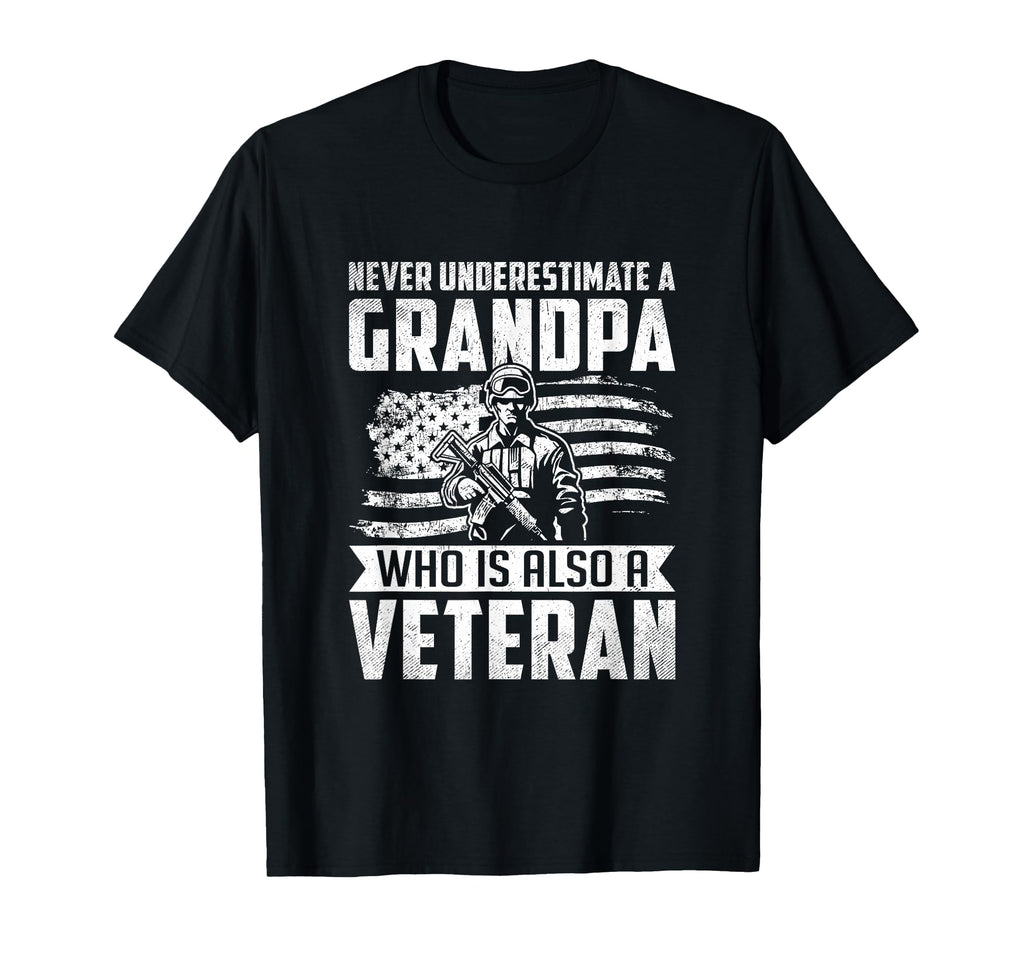 Never Underestimate Grandpa Who Is T-Shirt - Streetwear Style for Adults - T-Shirt, Sweatshirt, Hoodie