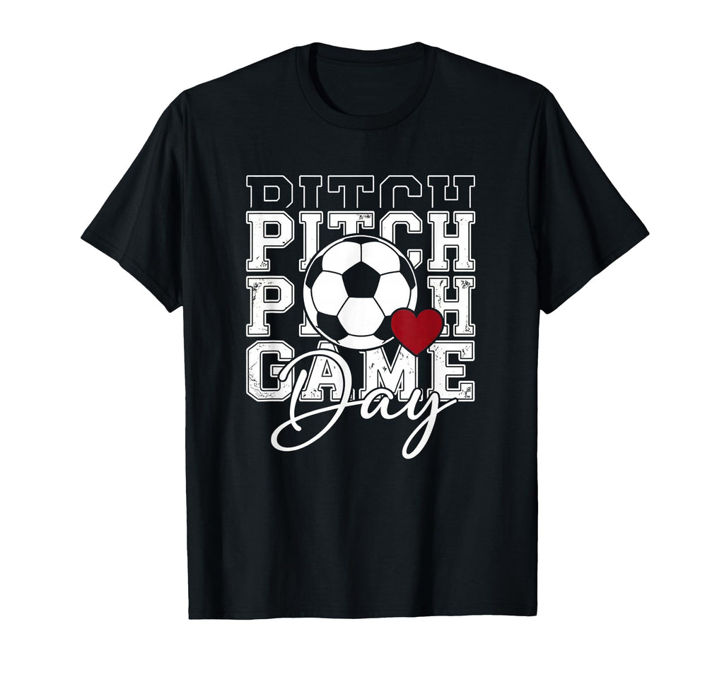 Soccer Game Day Spirit Heart Athlete T-Shirt - Custom Art Print Men Women - T-Shirt, Sweatshirt, Hoodie