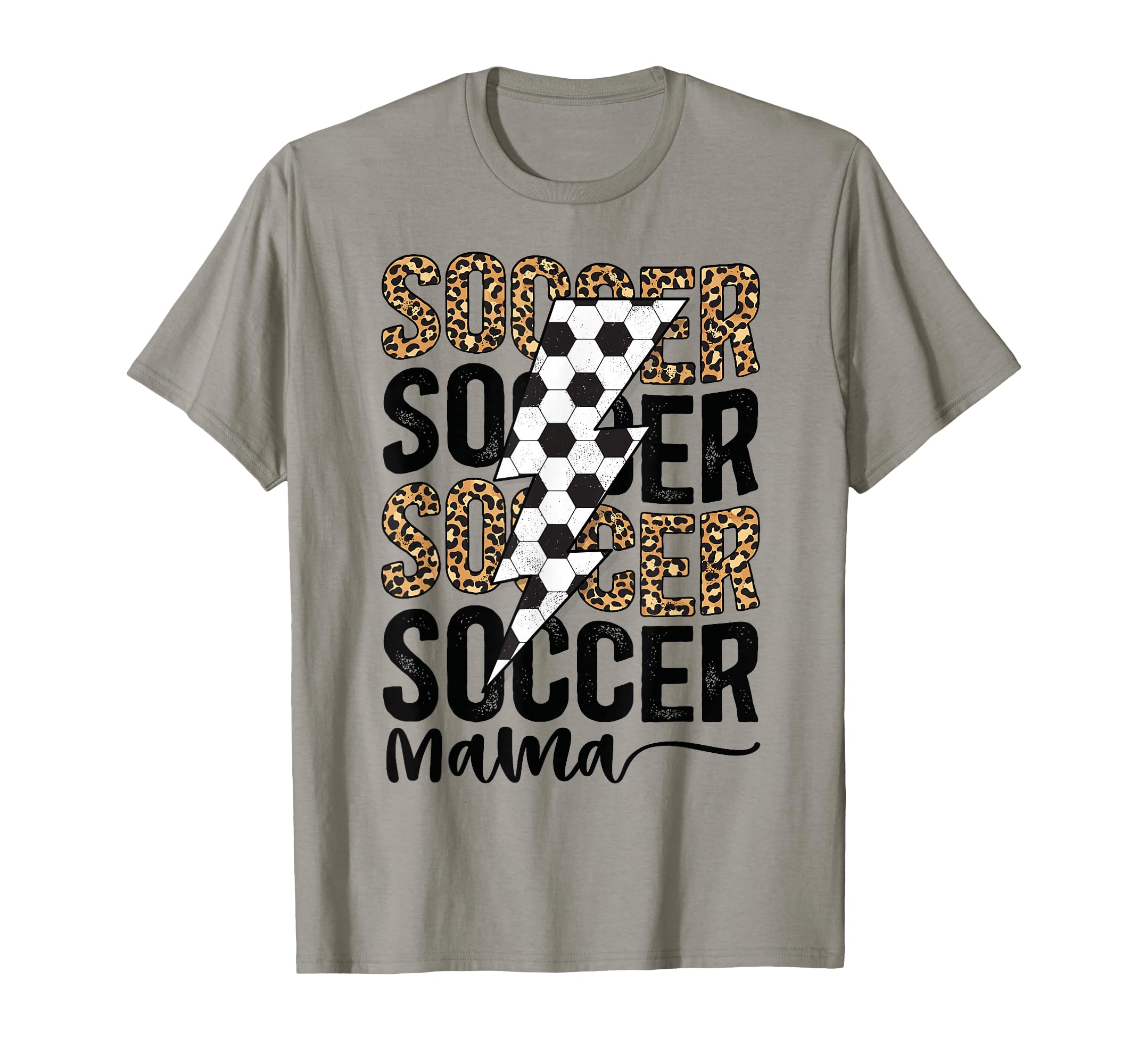 Soccer Mama Leopard Soccer Mom Soccer T-Shirt - Unique Graphic Unisex - T-Shirt, Sweatshirt, Hoodie