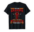Im Dad Grandpa Retired Firefighter T-Shirt - Minimalist Print Men Women - T-Shirt, Sweatshirt, Hoodie