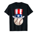American Flag Baseball Shirts Baseball Dad T-Shirt - Trendy Graphic Unisex - T-Shirt, Sweatshirt, Hoodie
