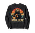 Papa Bear Fathers Day Dad Sweatshirt - Unique Graphic Unisex - T-Shirt, Sweatshirt, Hoodie