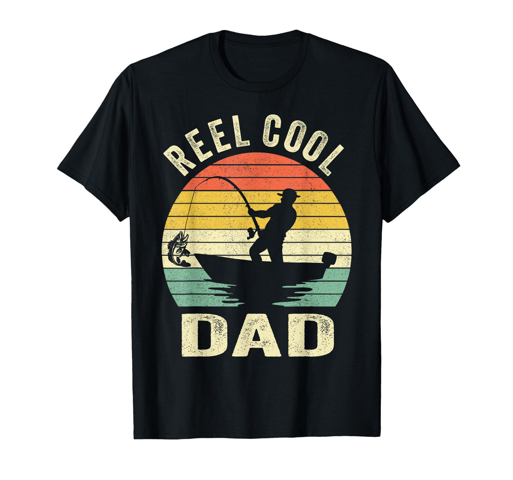 Reel Dad Fishing Daddy T-Shirt - Custom Art Print Men Women - T-Shirt, Sweatshirt, Hoodie