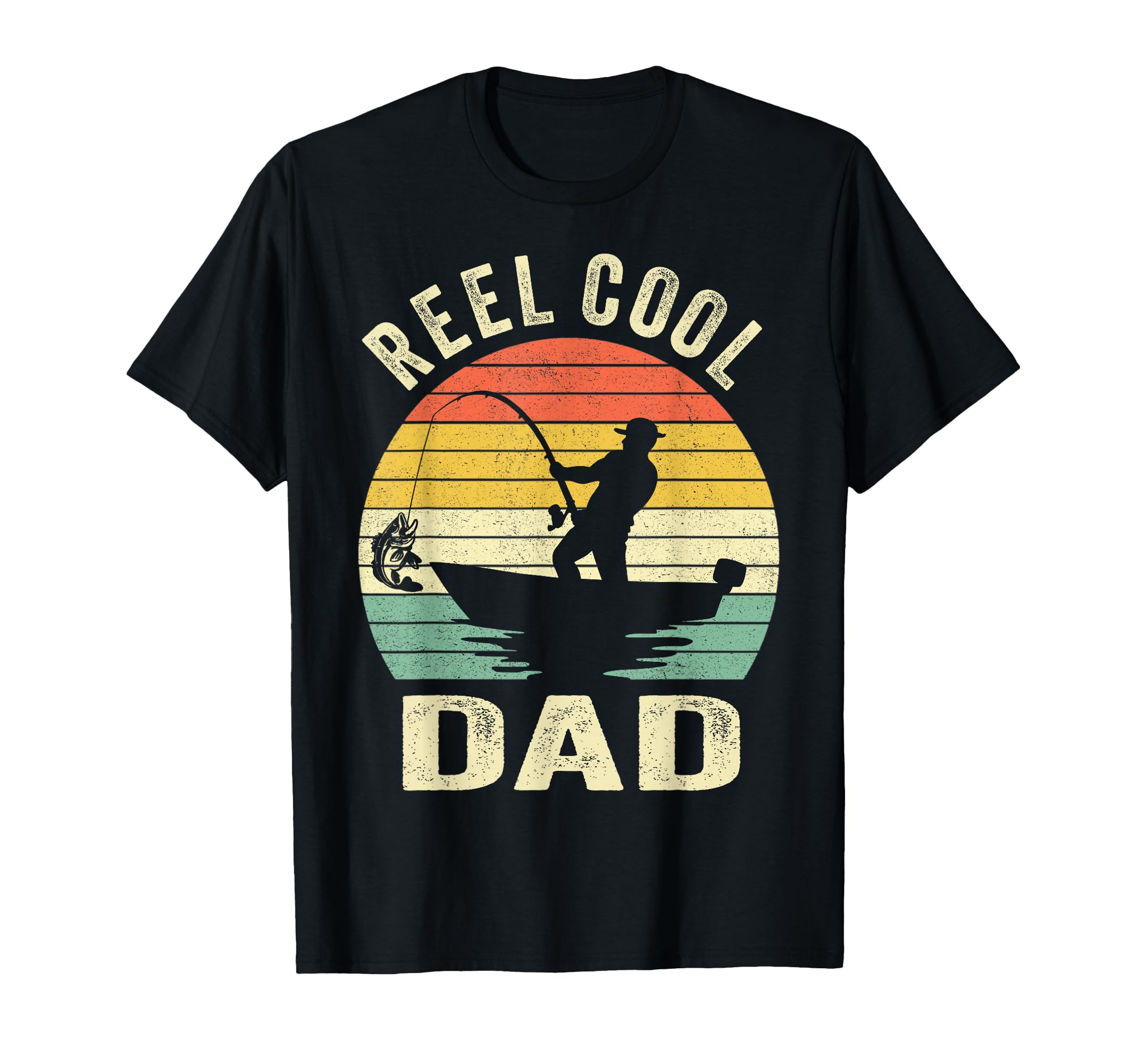 Reel Dad Fishing Daddy T-Shirt - Custom Art Print Men Women - T-Shirt, Sweatshirt, Hoodie