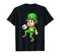St Patricks Day Soccer Irish Leprechaun T-Shirt - Graphic Print Unisex - T-Shirt, Sweatshirt, Hoodie