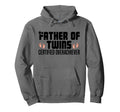 Father Twins Dad Fathers Day Funny Hoodie - Custom Art Print Men Women - T-Shirt, Sweatshirt, Hoodie