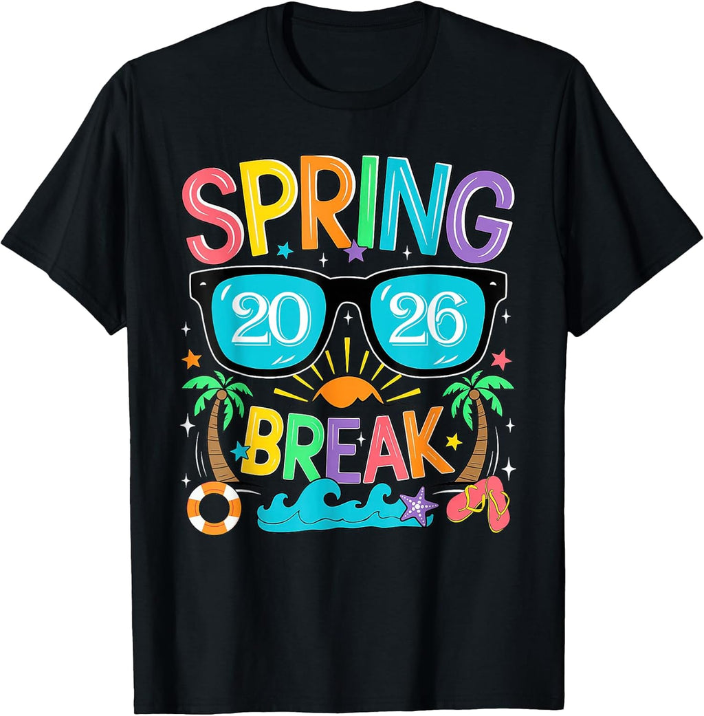 Aesthetic Spring Break 2026 Family Vacation Squad - Adult & Kids T-Shirts, Sweatshirts & Hoodies apparel design preview 1