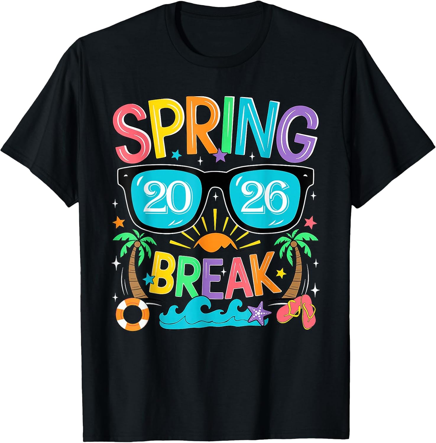 Aesthetic Spring Break 2026 Family Vacation Squad - Adult & Kids T-Shirts, Sweatshirts & Hoodies apparel design preview 1