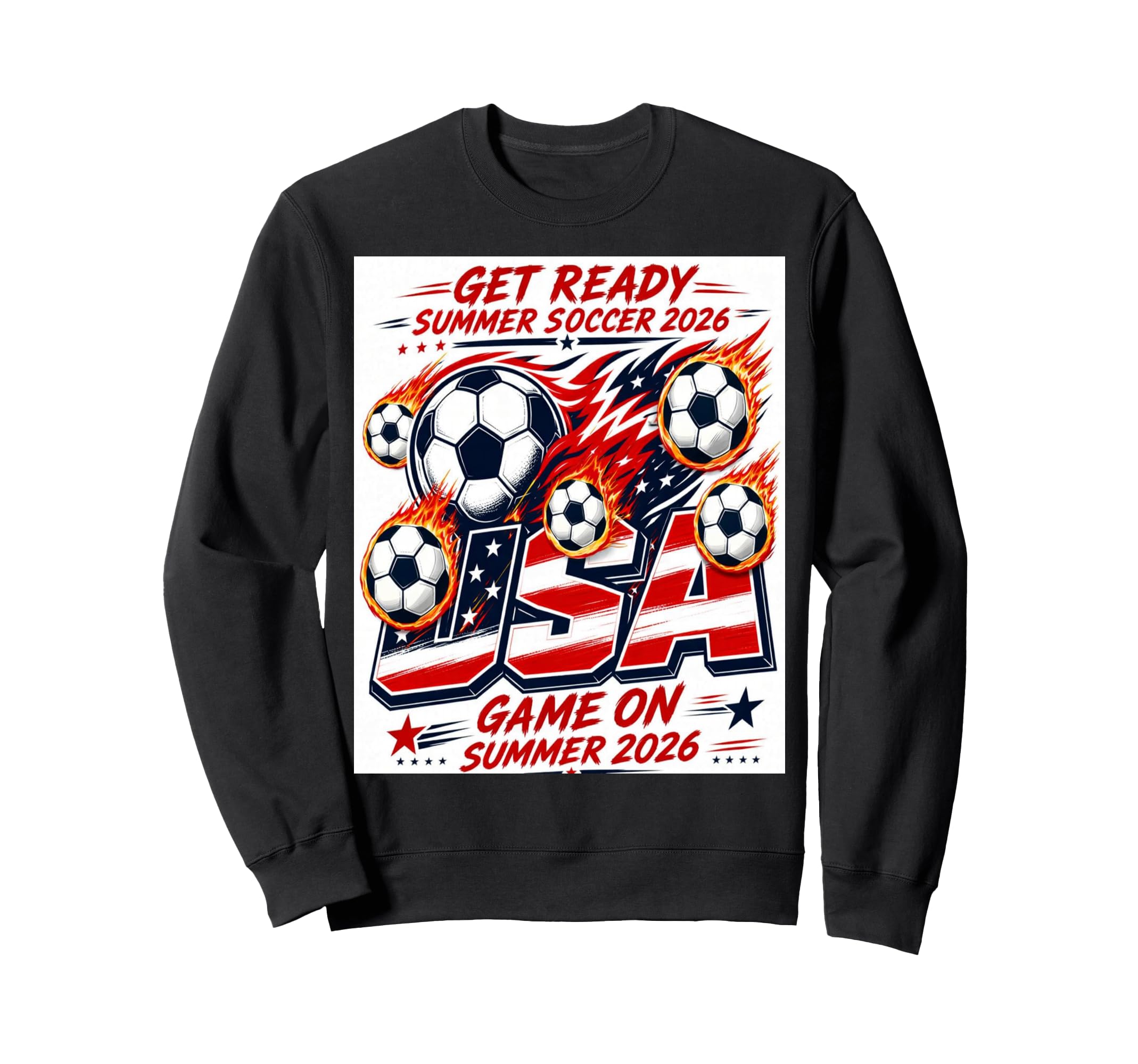 Usa Soccer 2026 Game Summer Soccer Sweatshirt - Trendy Graphic Men Women - T-Shirt, Sweatshirt, Hoodie