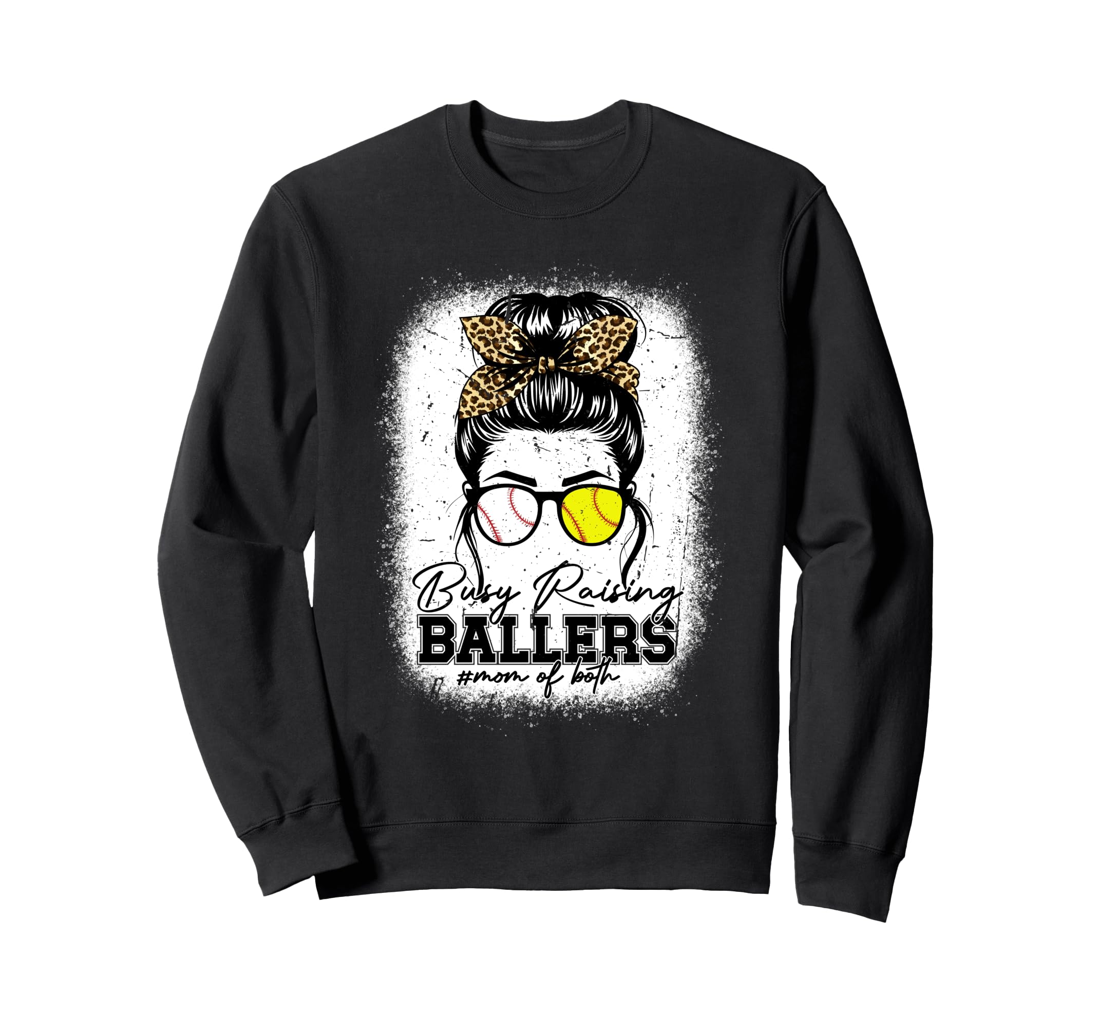 Busy Raising Ballers Baseball Softball Sweatshirt - Unique Graphic Unisex - T-Shirt, Sweatshirt, Hoodie