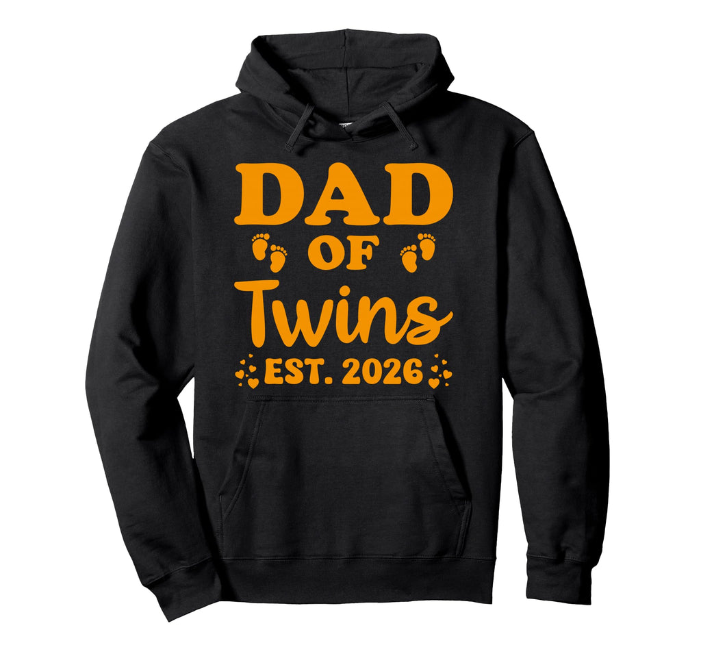 Dad Twins Est 2026 Reveal New Father Hoodie - Novelty Apparel Men Women - T-Shirt, Sweatshirt, Hoodie