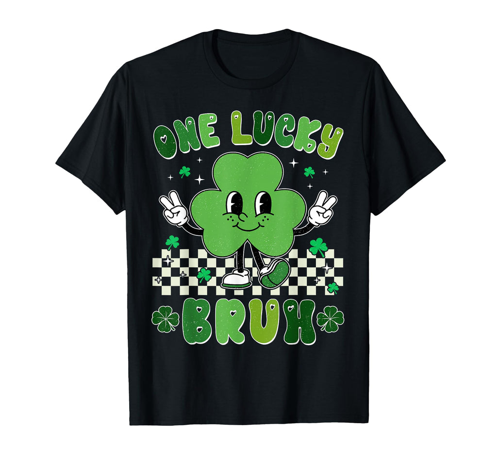 One Lucky Bruh Funny St Patricks Day T-Shirt - Aesthetic Graphic Men Women - T-Shirt, Sweatshirt, Hoodie