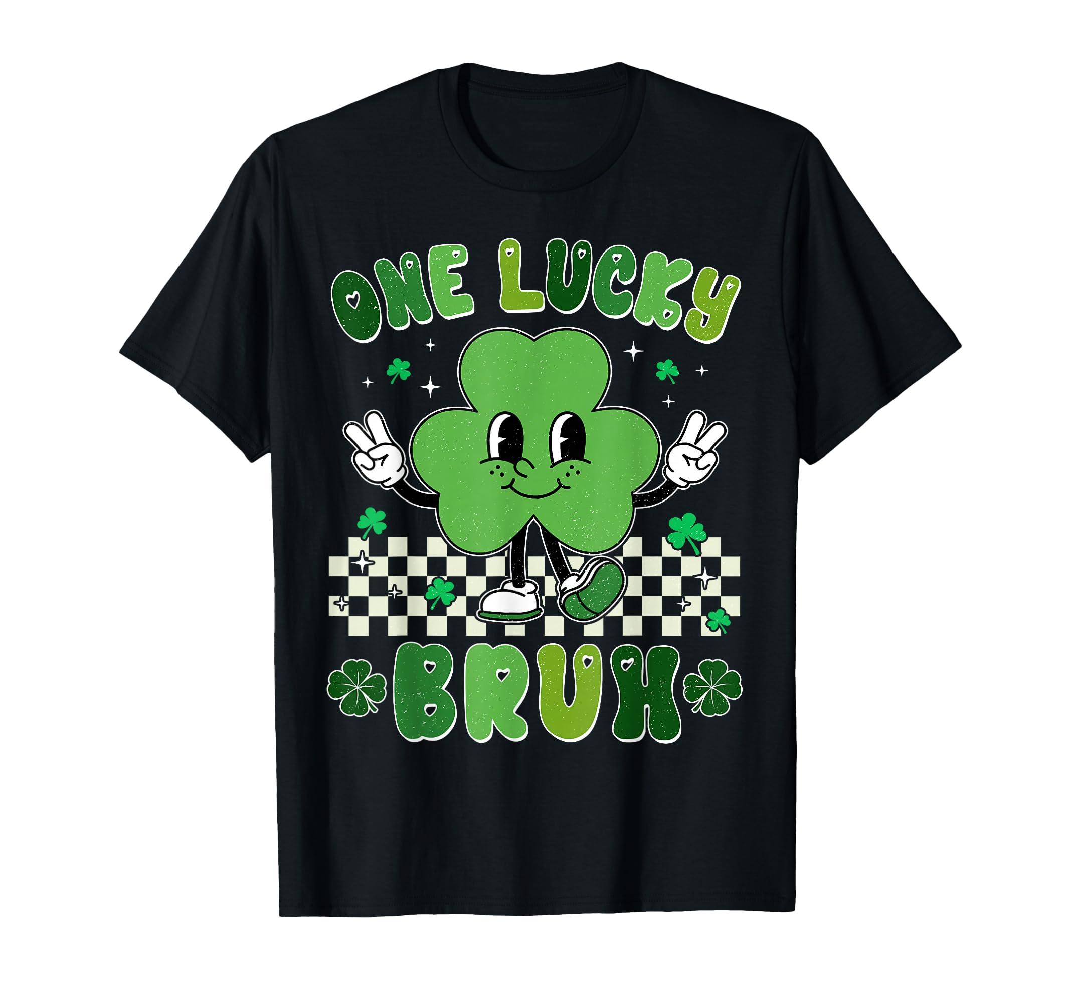 One Lucky Bruh Funny St Patricks Day T-Shirt - Aesthetic Graphic Men Women - T-Shirt, Sweatshirt, Hoodie