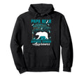 Papa Bear Cervical Cancer Awareness Hoodie - Custom Art Print for Adults - T-Shirt, Sweatshirt, Hoodie