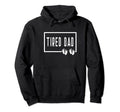 Tired Dad Twins 2 Two Children Papa Hoodie - Aesthetic Graphic Men Women - T-Shirt, Sweatshirt, Hoodie
